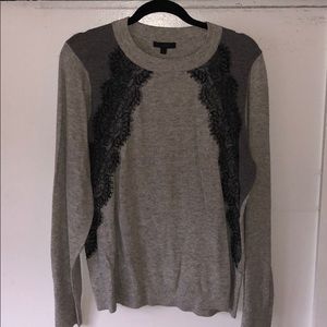 Jcrew. NWT sweater with lace. Size XL